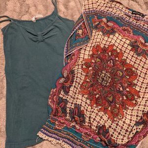 Bundle Patterned Sheer Top & Tank